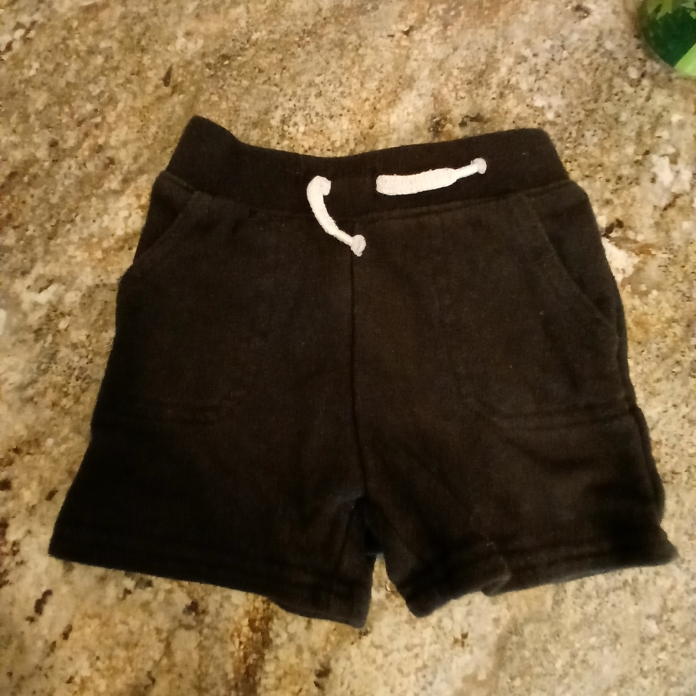 Garanimals Black Kids Shorts with White Drawstring